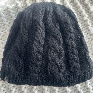 Black Cable Knit Beanie